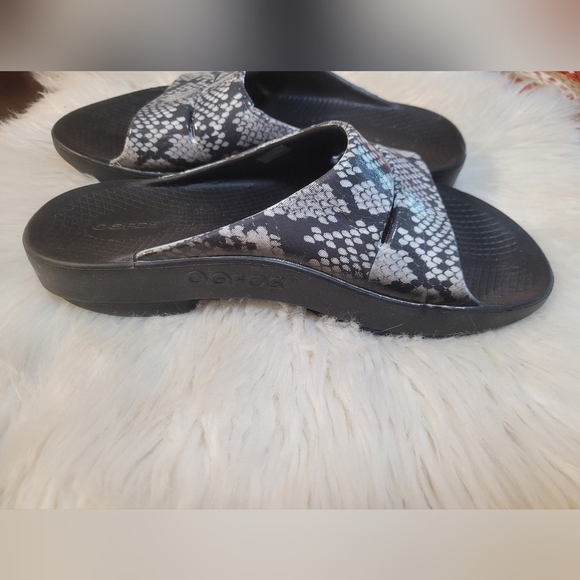 OOFOS Ooahh Slide Sandals Women's Size 10 W 8 M Snadal - Picture 2 of 6